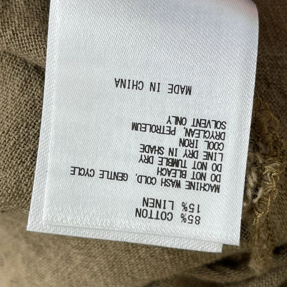 Samansa Mos2 Womens OS Button Up Long Dress Cotton Linen Minimalist Lagenlook - Picture 4 of 9